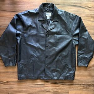 Black Faux Leather Jacket